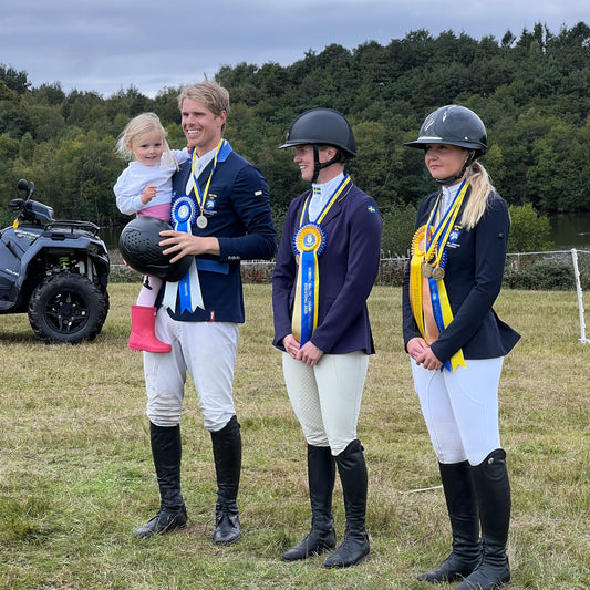 We did it! A silver medal in the Nordic Eventing Championship!